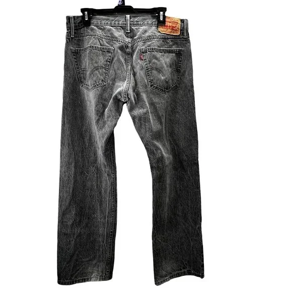 Levi's Charcoal Slim Straight Men's Jeans - Picture 1 of 8